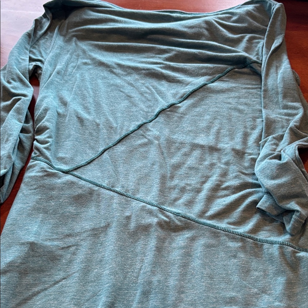 Athleta Teal Long Sleeve Dress